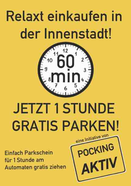 Aufkleber freies Parkenklein